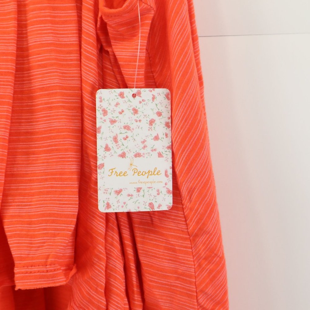 NWT Free People Womens Turn It Up Tank Orange Size LG - Picture 15 of 16
